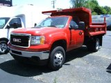 2012 Fire Red GMC Sierra 3500HD Regular Cab 4x4 Dump Truck #65553853