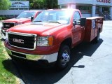 2011 Fire Red GMC Sierra 3500HD Work Truck Regular Cab Utility #65553843