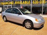 2002 Satin Silver Metallic Honda Civic LX Sedan #65553443