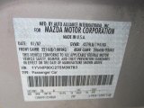 2007 MAZDA6 Color Code for Glacier Silver Metallic - Color Code: 26A