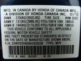 2010 MDX Color Code for Bali Blue Pearl - Color Code: B552P