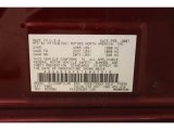 2007 Galant Color Code for Ultra Red Pearl - Color Code: P06C