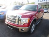 2012 Red Candy Metallic Ford F150 Lariat SuperCrew 4x4 #65612402
