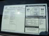 2012 Nissan Juke SL Window Sticker