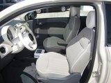 2012 Fiat 500 Lounge Tessuto Avorio-Nero/Avorio (Ivory-Black/Ivory) Interior