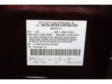 2009 MAZDA6 Color Code for Black Cherry Metallic - Color Code: 37