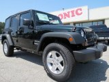 2012 Black Forest Green Pearl Jeep Wrangler Unlimited Sport S 4x4 #65680975