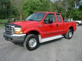 1999 Red Ford F250 Super Duty XLT Extended Cab 4x4 #65753272