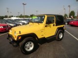 2002 Solar Yellow Jeep Wrangler Sport 4x4 #65753257