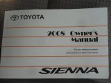 2008 Toyota Sienna LE Books/Manuals