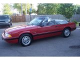 1987 Medium Cabernet Red Ford Mustang LX 5.0 Convertible #65774301
