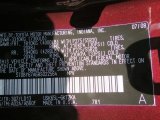 2008 Sequoia Color Code for Cassis Red Pearl - Color Code: 3Q7