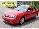 2009 Lightning Red Subaru Impreza 2.5i Sedan #65801698