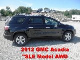 2012 Carbon Black Metallic GMC Acadia SLE AWD #65853670