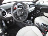 2012 Mini Cooper S Coupe Gravity Polar Beige Leather Interior