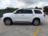 Super White Toyota Sequoia in 2012