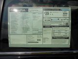 2012 Acura TSX Technology Sport Wagon Window Sticker