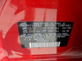 2012 Elantra Color Code for Volcanic Red - Color Code: TRP