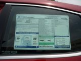 2012 Hyundai Azera  Window Sticker