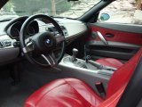 2003 BMW Z4 2.5i Roadster Red Interior