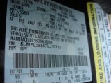 2007 Navigator Color Code for Dark Amethyst Metallic - Color Code: PG