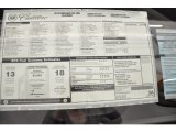 2012 Cadillac Escalade ESV Platinum AWD Window Sticker