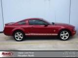 2008 Dark Candy Apple Red Ford Mustang V6 Premium Coupe #65970655
