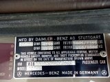 1987 Mercedes-Benz SL Class 560 SL Roadster Info Tag