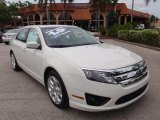 2011 Ford Fusion White Suede