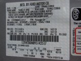 2009 Mustang Color Code for Brilliant Silver Metallic - Color Code: UI