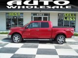 2010 Red Candy Metallic Ford F150 Lariat SuperCrew 4x4 #66075546