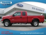 Red Clearcoat Ford F250 Super Duty in 2007