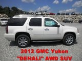 2012 White Diamond Tricoat GMC Yukon Denali AWD #66080438