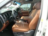 2010 Toyota Sequoia Platinum 4WD Red Rock Interior