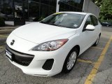 2012 Crystal White Pearl Mica Mazda MAZDA3 i Sport 4 Door #66122338