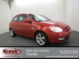2007 Tango Red Hyundai Accent SE Coupe #66122237
