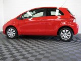 Absolutely Red Toyota Yaris in 2008