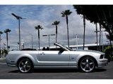 Satin Silver Metallic Ford Mustang in 2007