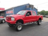 2003 Red Ford F350 Super Duty XLT Crew Cab 4x4 #66122630