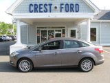 2012 Sterling Grey Metallic Ford Focus SEL Sedan #66122614