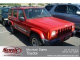 2001 Flame Red Jeep Cherokee Sport 4x4 #66121653