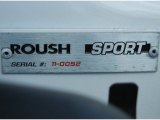 2011 Ford Mustang Roush Sport Convertible Info Tag