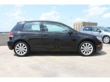 Black Volkswagen Golf in 2012
