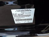 2013 MAZDA6 Color Code for Ebony Black - Color Code: NN