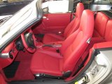 2012 Porsche 911 Turbo Cabriolet Carrera Red Natural Leather Interior