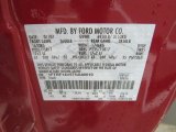 2007 F150 Color Code for Redfire Metallic - Color Code: G2