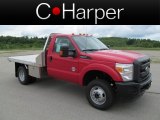 2012 Vermillion Red Ford F350 Super Duty XL Regular Cab 4x4 Chassis #66207400