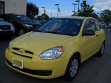 2009 Mellow Yellow Hyundai Accent GS 3 Door #66208123