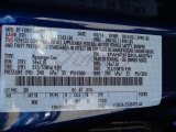 2012 Focus Color Code for Sonic Blue Metallic - Color Code: SN