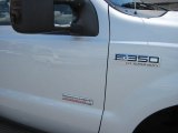2005 Ford F350 Super Duty XLT SuperCab 4x4 Dually Marks and Logos